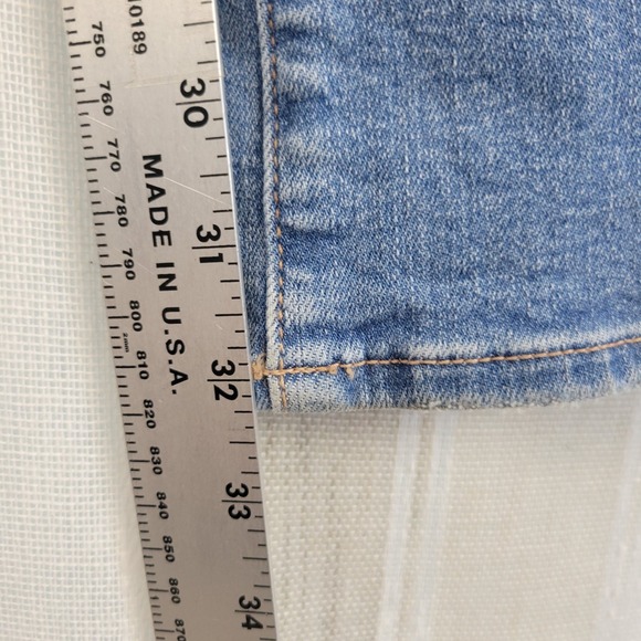 American Eagle Stretch Real Good High Rise Skinny Kick Jeans Blue Size 4 Long - Picture 6 of 12